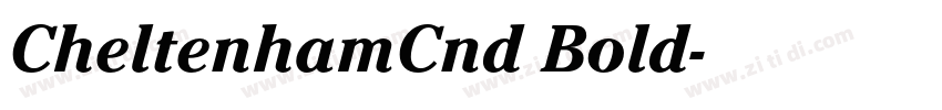 CheltenhamCnd Bold字体转换